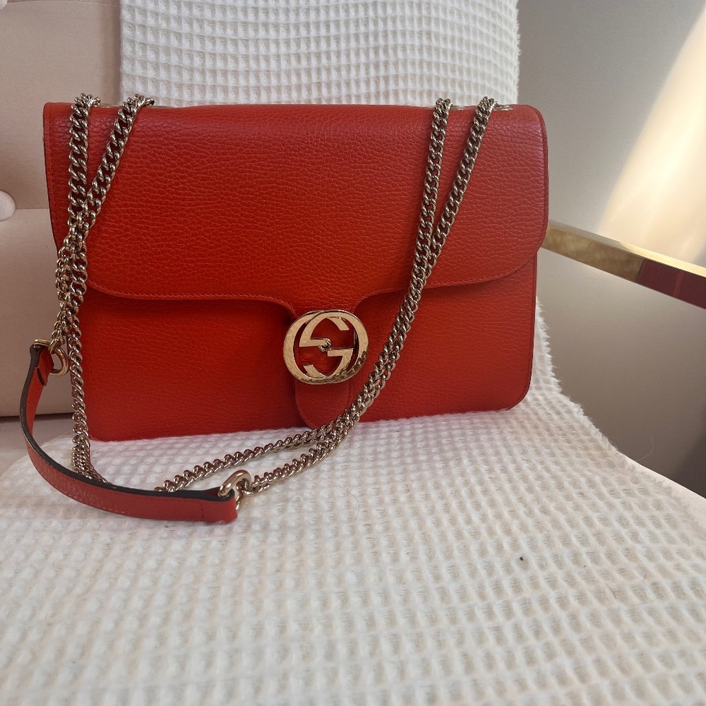 Medium sized- Sun Orange Gucci Bag